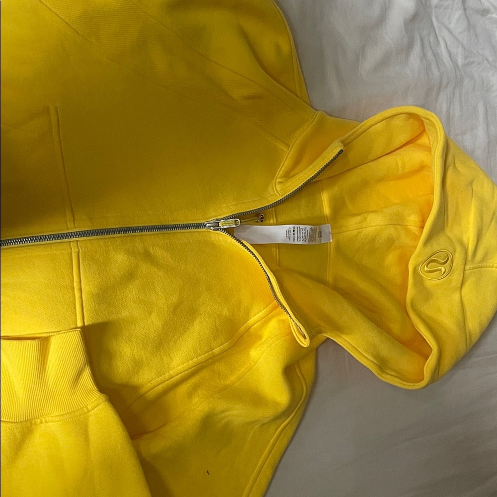 Yellow Zip-Up Hoodie